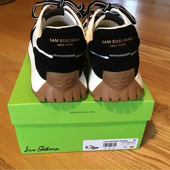 Sam Edelman Black and Cream Sneakers - Picture 3 of 5